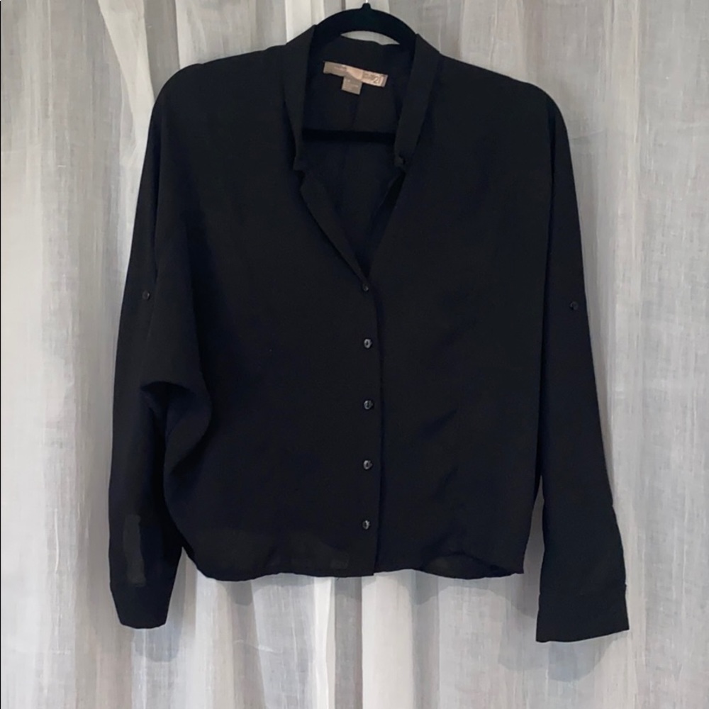 Forever 21 Cropped Boyfriend Blouse